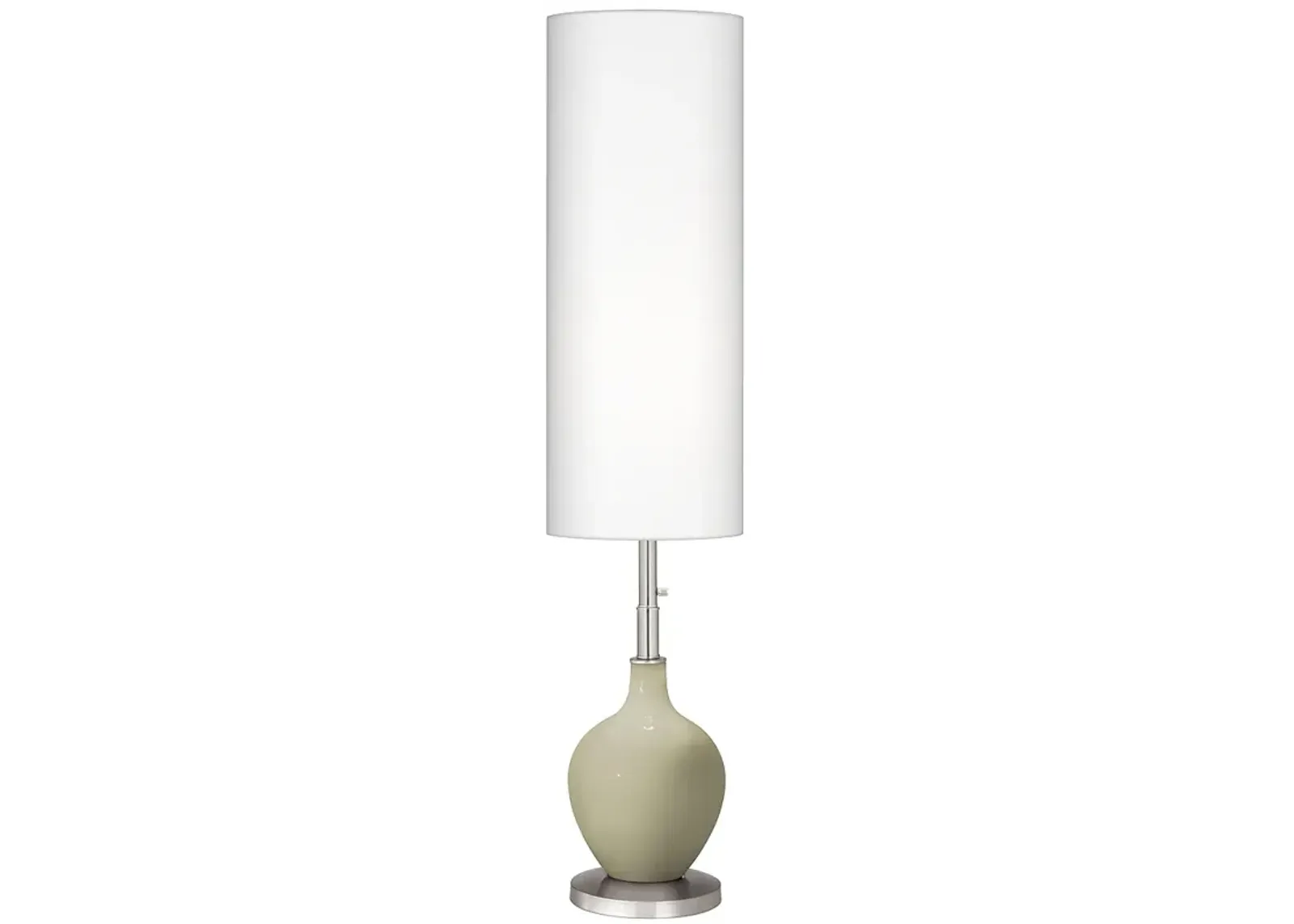 Color Plus Ovo 60" High Modern Sage Green Floor Lamp