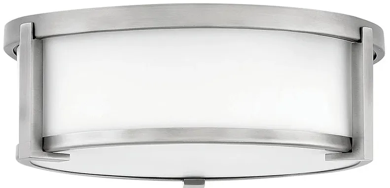 Lowell 13 1/4" Wide Nickel Ceiling Light by Hinkley Lighting