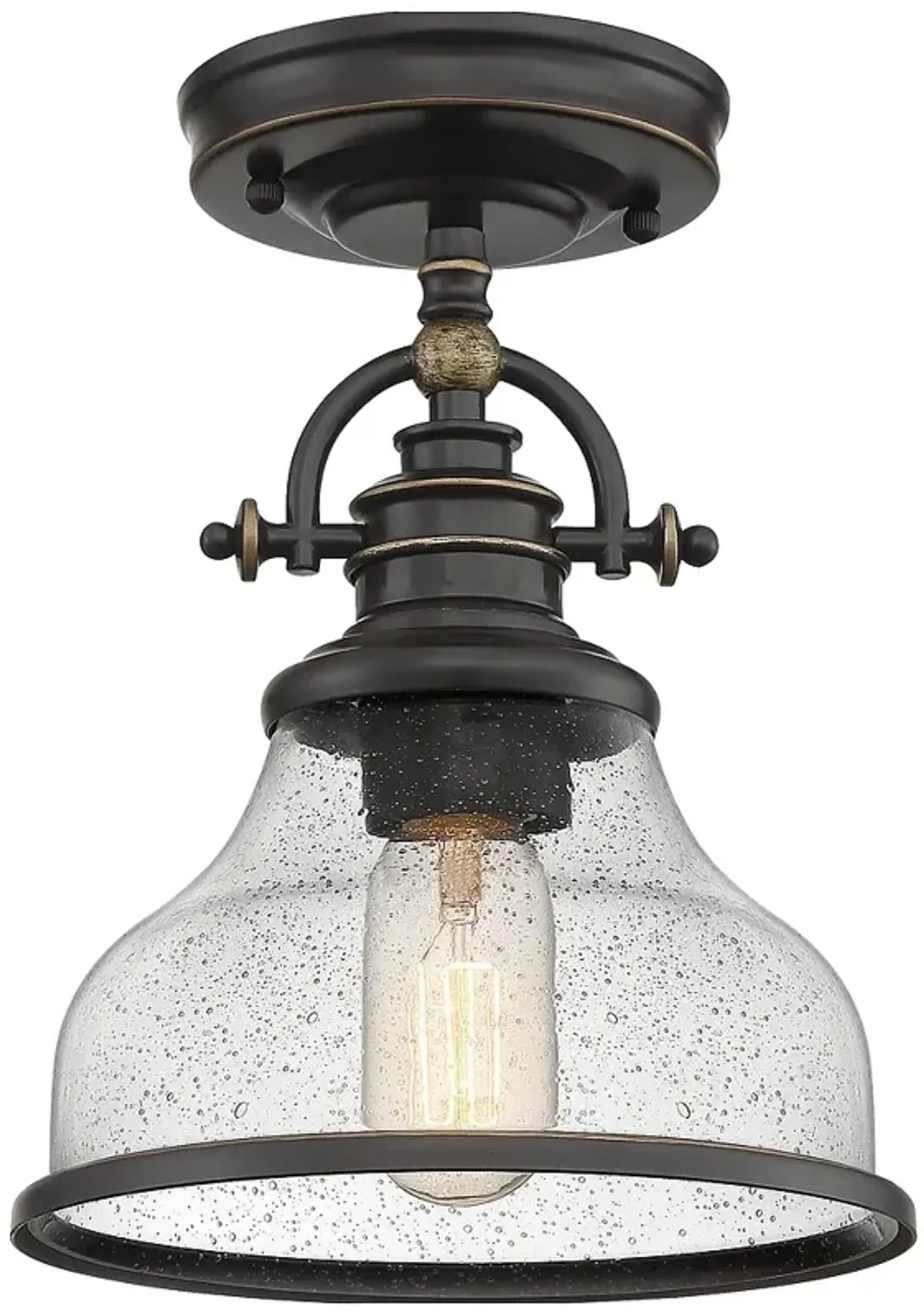 Grant 1-Light Palladian Bronze Mini Pendant Light