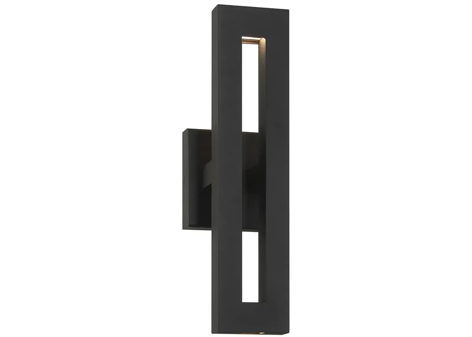 Great Outdoors Paddock 1-Light 5-in Black Outdoor Wall Mount with Shades