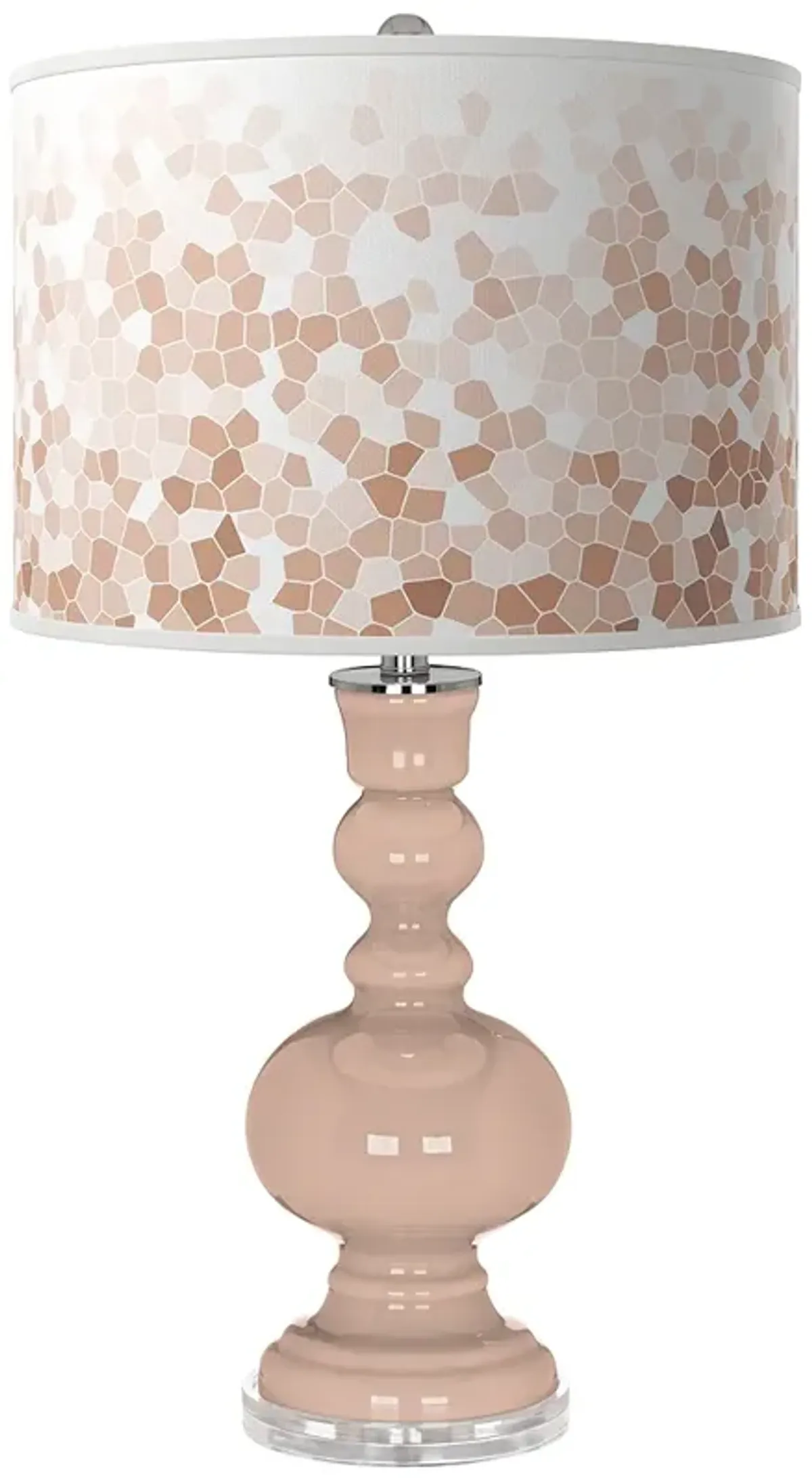 Italian Coral Mosaic Apothecary Table Lamp