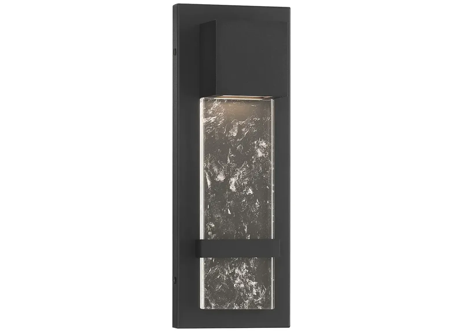 Great Outdoors Sol 1-Light 5.13-in Black Outdoor Wall Mount with Shade