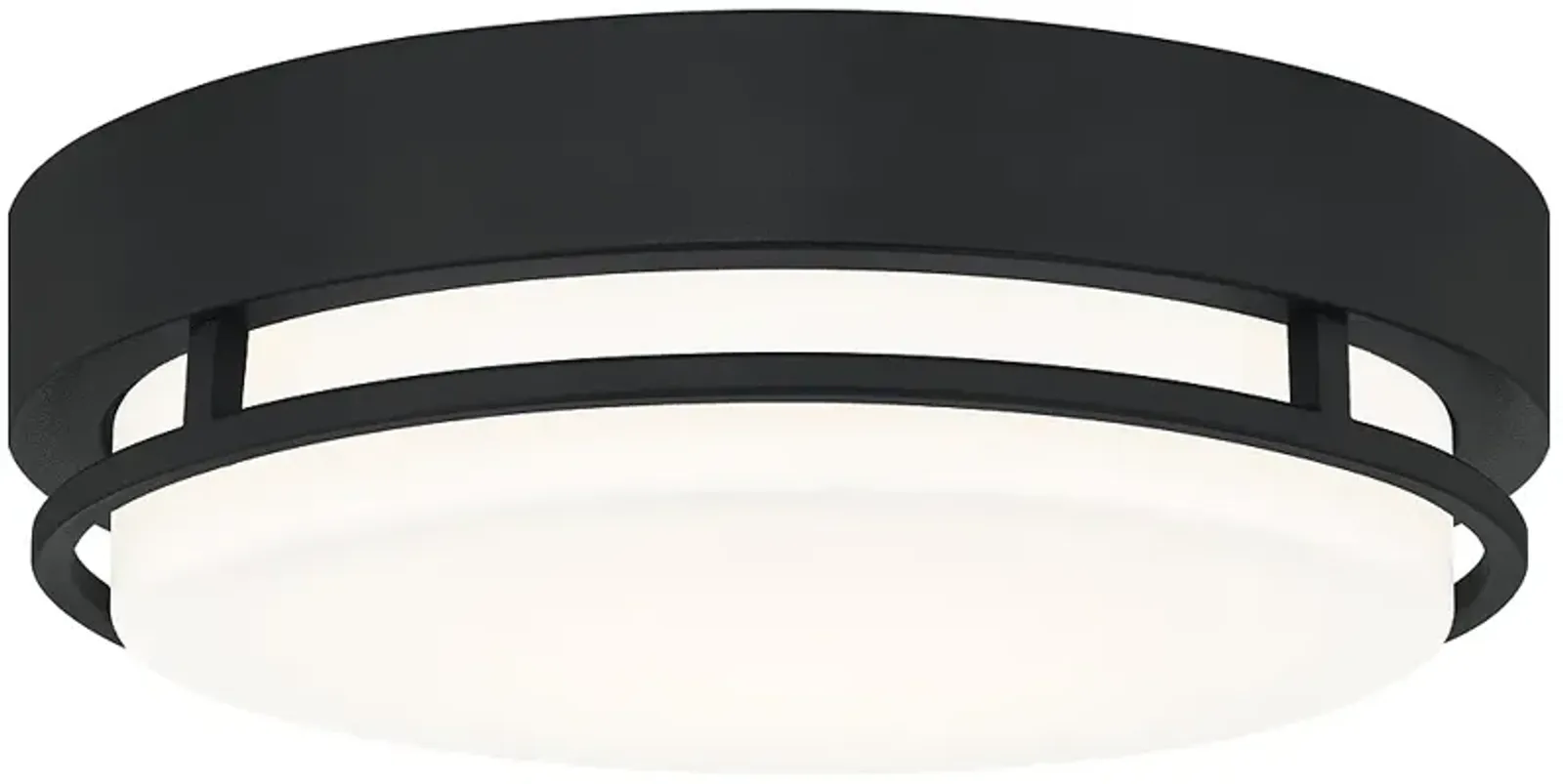 Hale 12-Inch Integrated LED Earth Black Flush Mount Light