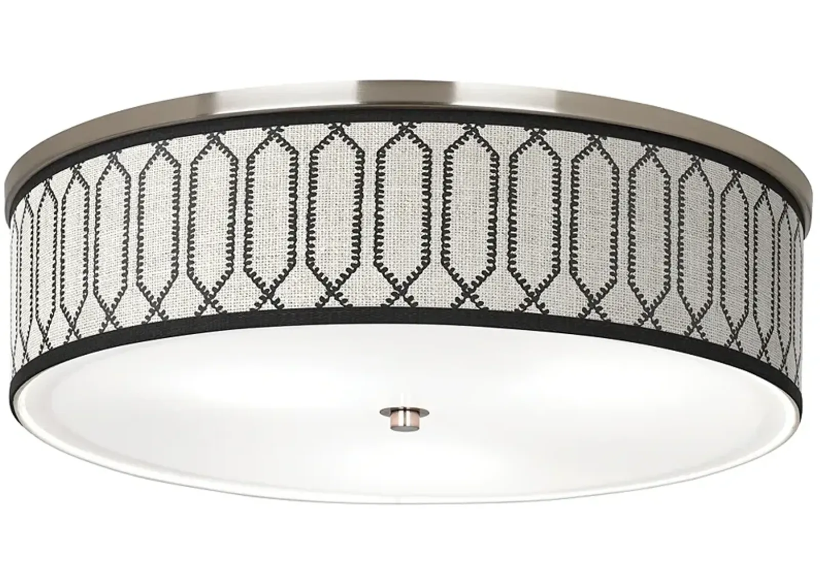 Rustic Chic Giclee Nickel 20 1/4" Wide Ceiling Light