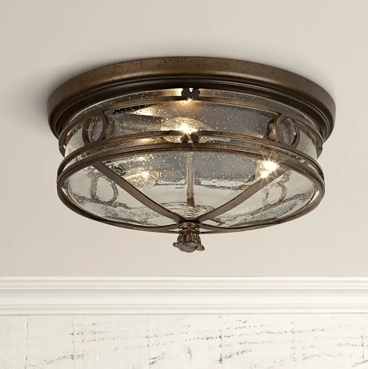 John Timberland Beverly Drive 14" Wide Indoor-Outdoor Ceiling Light