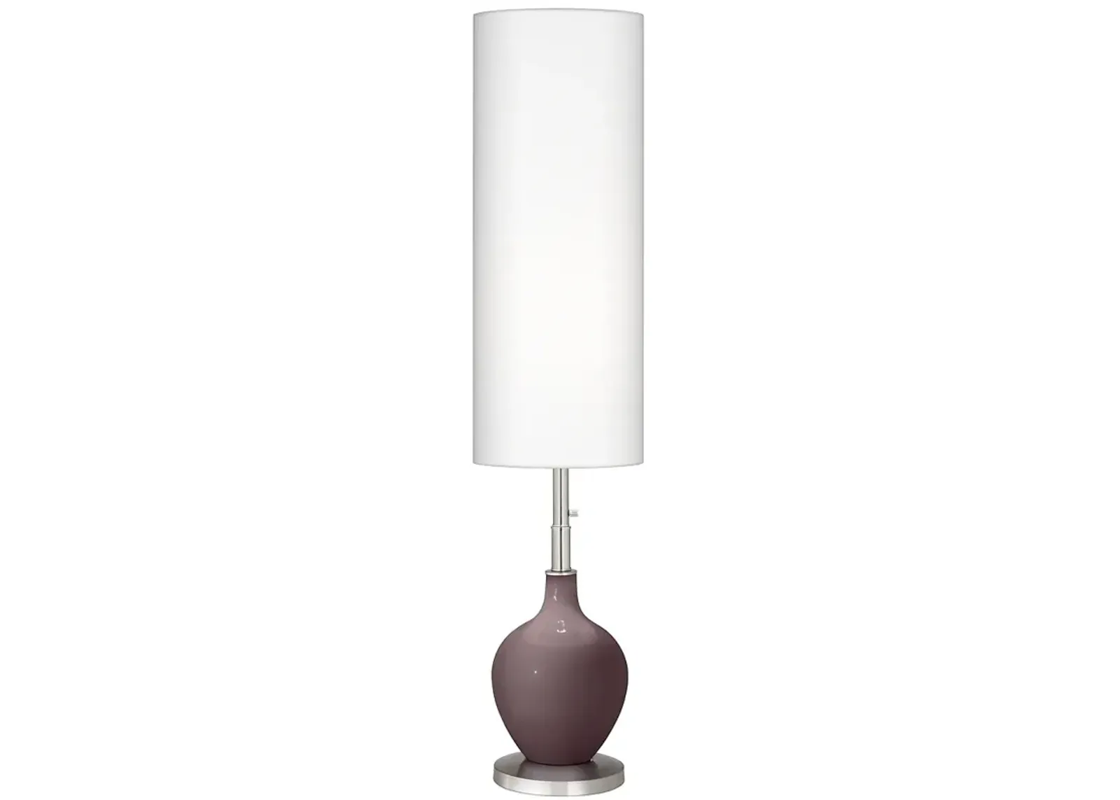 Color Plus Ovo 60" High Modern Poetry Plum Purple Floor Lamp