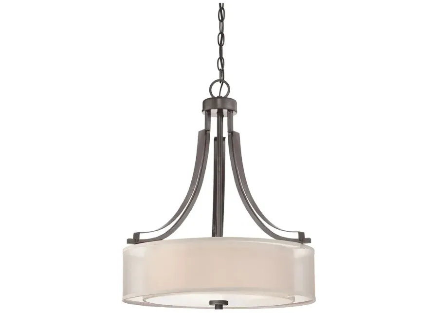 Minka-Lavery Parsons Studio 3-Light Smoked Iron Pendant