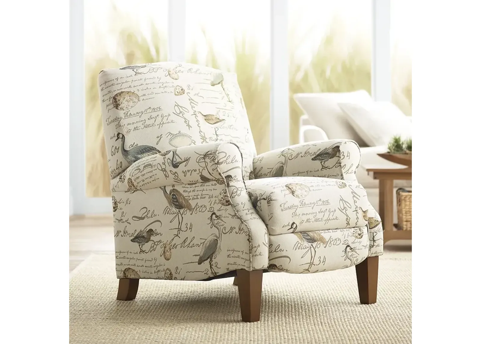 Birdsong Upholstered Fabric 3-Way Firm Recliner Chair