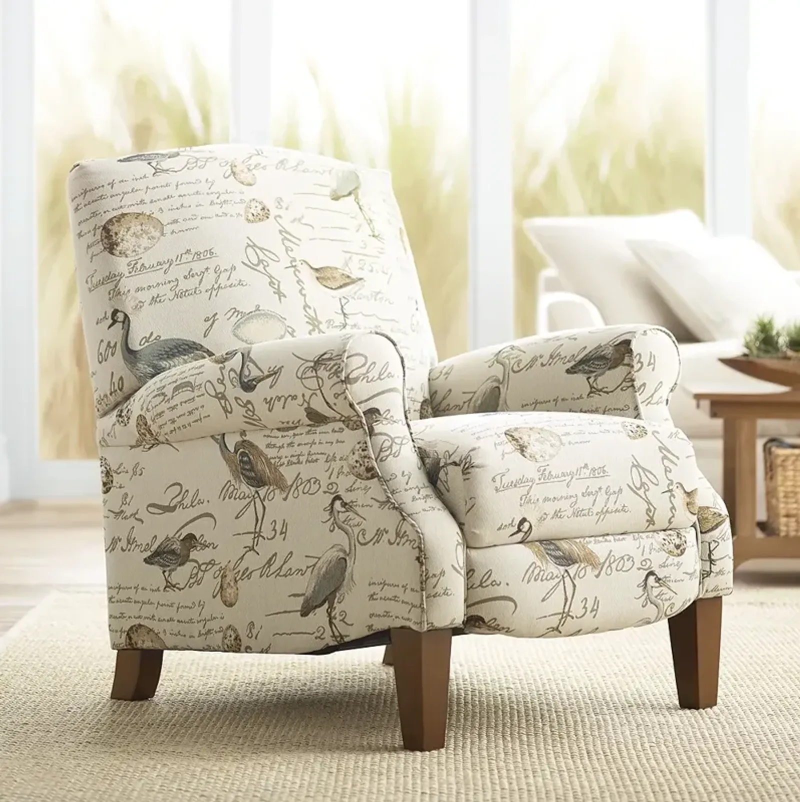 Birdsong Upholstered Fabric 3-Way Firm Recliner Chair