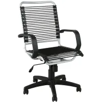 Bradley Black Bungie Aluminum Office Chair