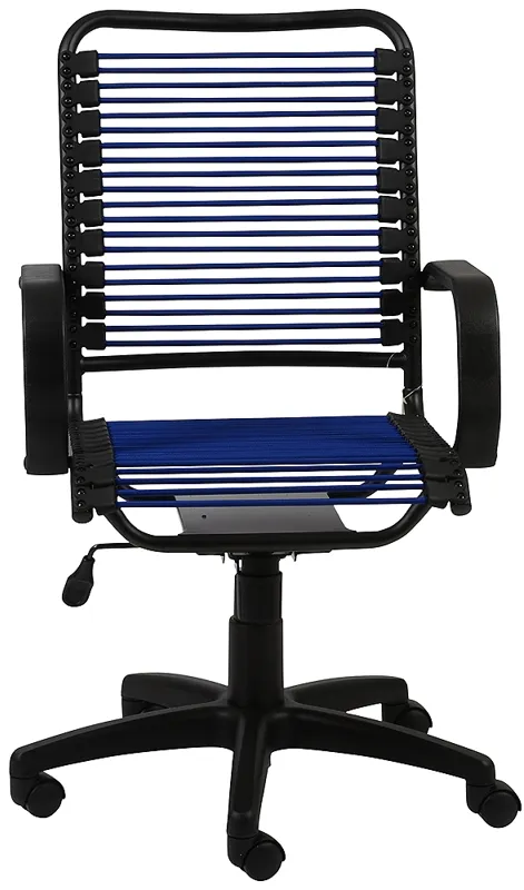 Bradley Blue Bungie Black Graphite Office Chair
