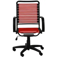 Bungie Red Flat High Back Graphite Office Chair