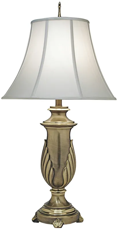 Stiffel 33" Traditional Florentine Brass Table Lamp
