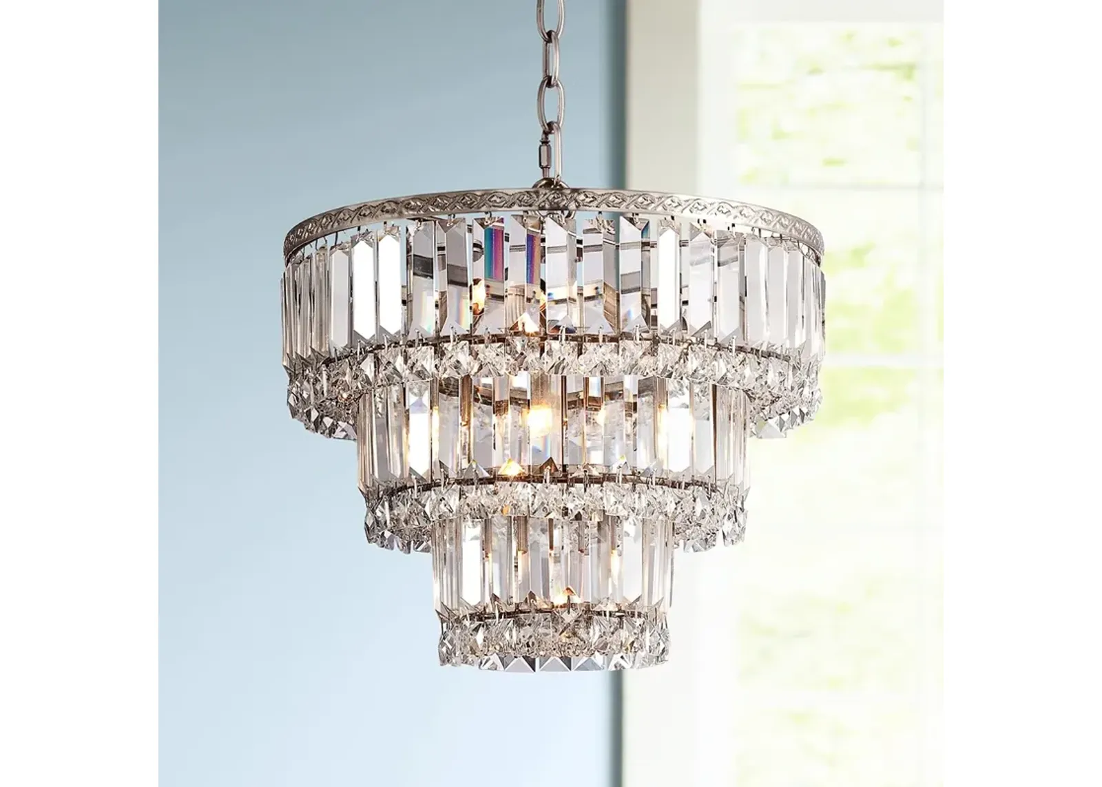 Vienna Full Spectrum Magnificence 14 1/4" Tiered Crystal Chandelier