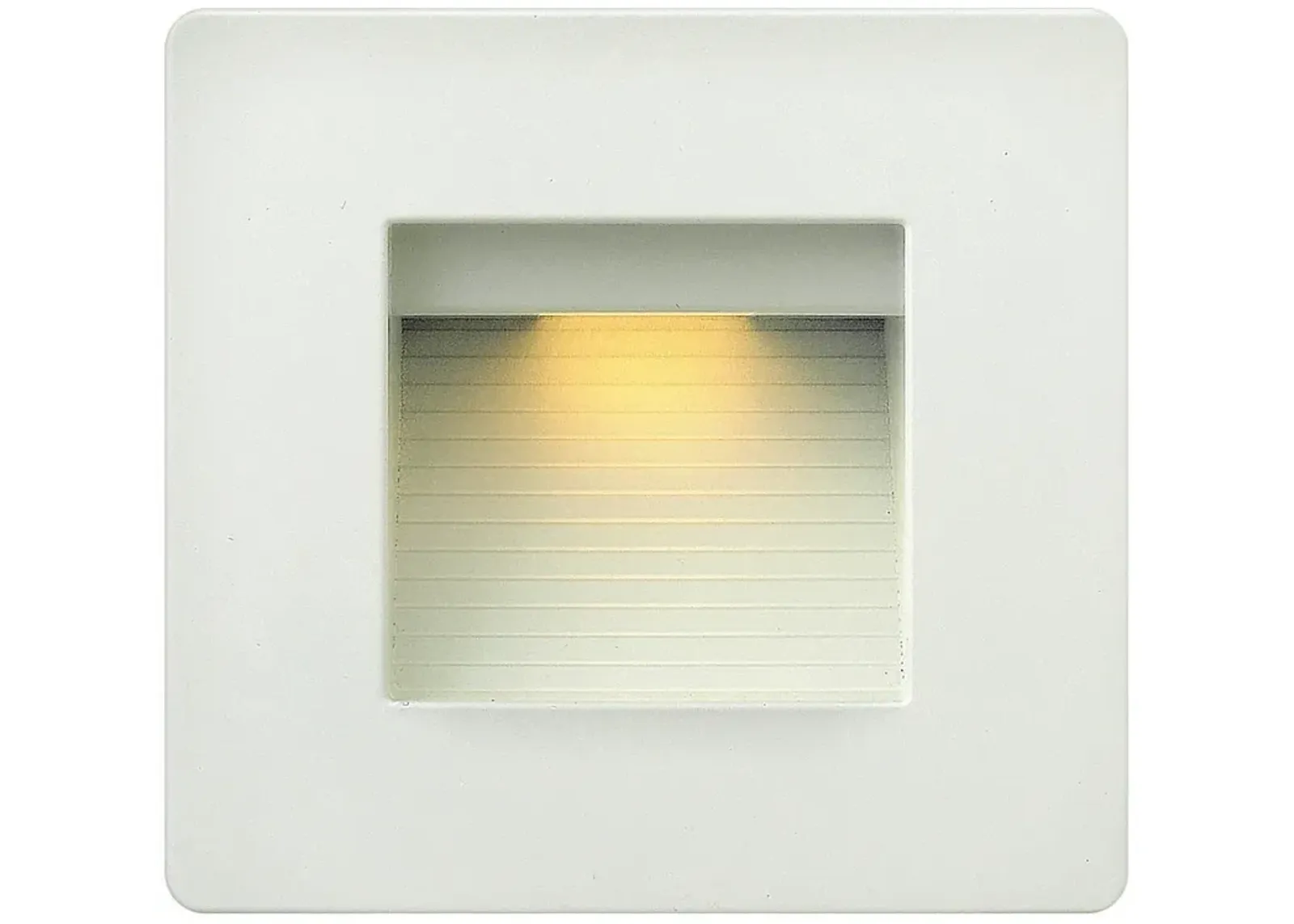 Hinkley Luna 4 1/2" Square Satin White LED Step Light