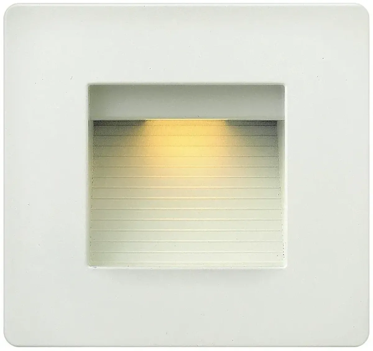 Hinkley Luna 4 1/2" Square Satin White LED Step Light