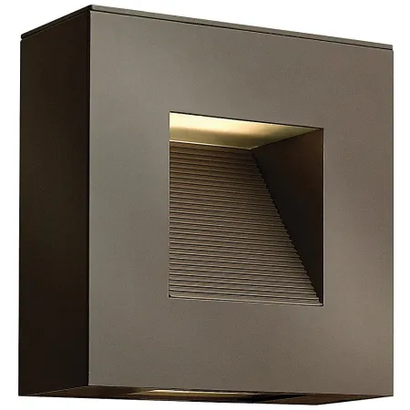 Hinkley Luna 9"H Bronze Rectangular LED Outdoor Wall Light