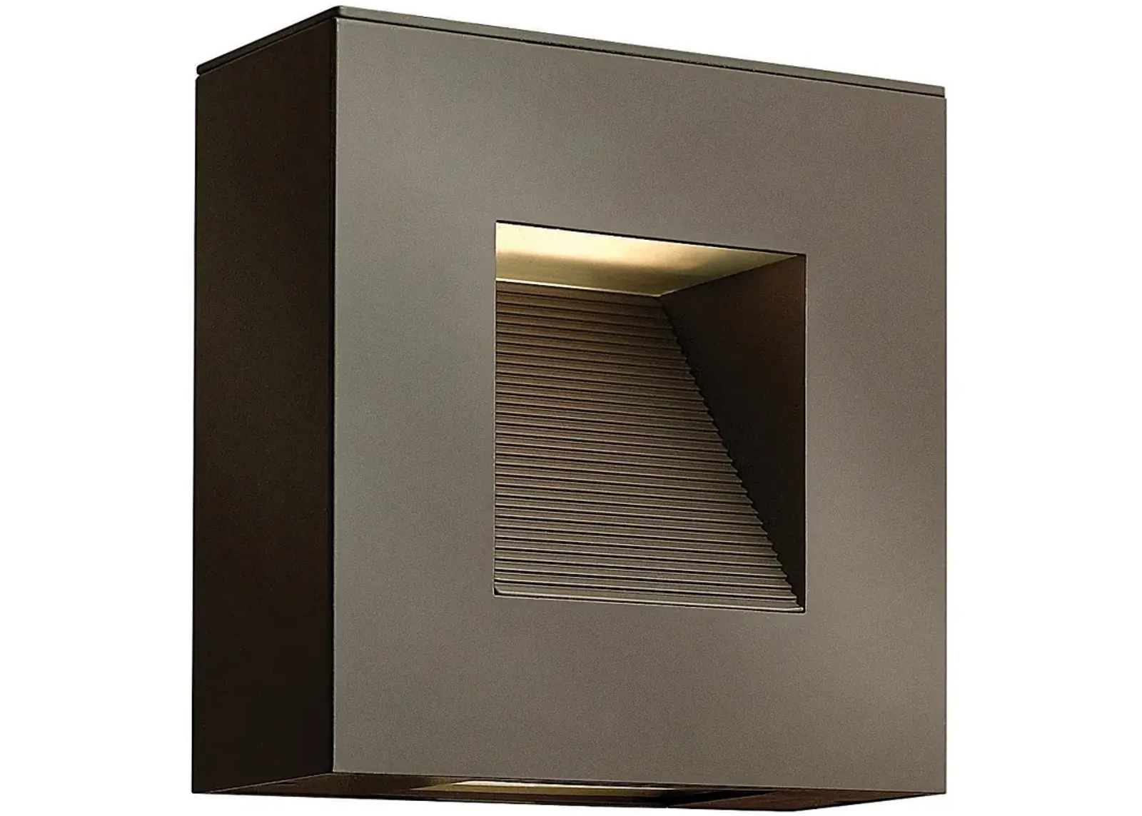 Hinkley Luna 9"H Bronze Rectangular LED Outdoor Wall Light