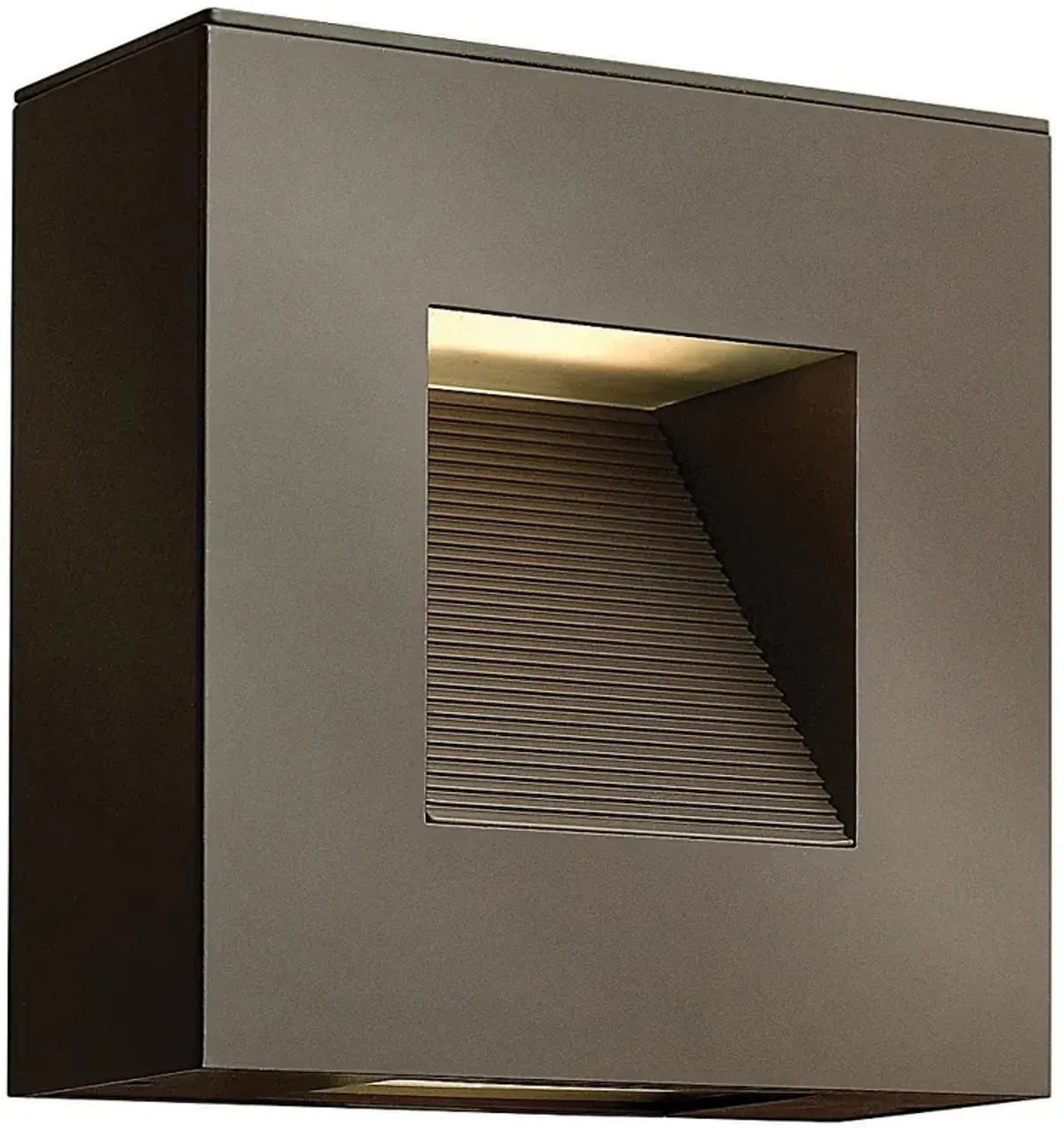 Hinkley Luna 9"H Bronze Rectangular LED Outdoor Wall Light