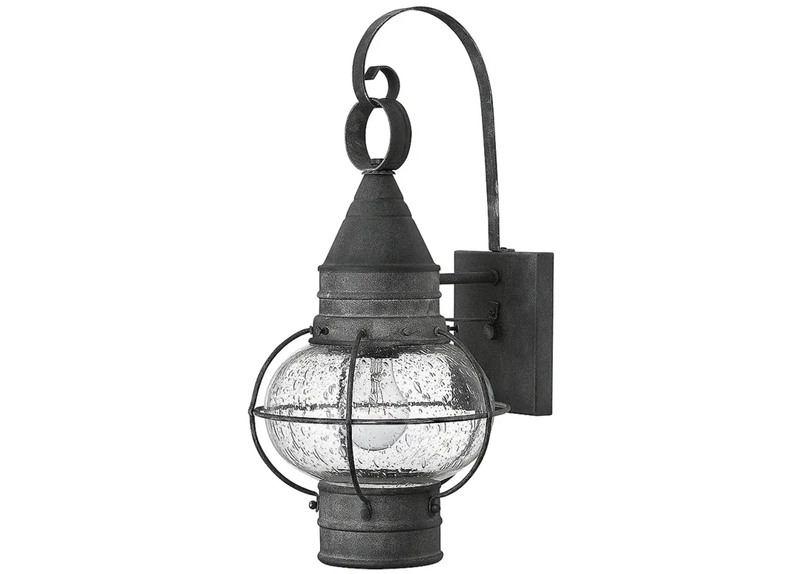 Hinkley Cape Cod 18" High Aged Zinc Outdoor Lantern Wall Light