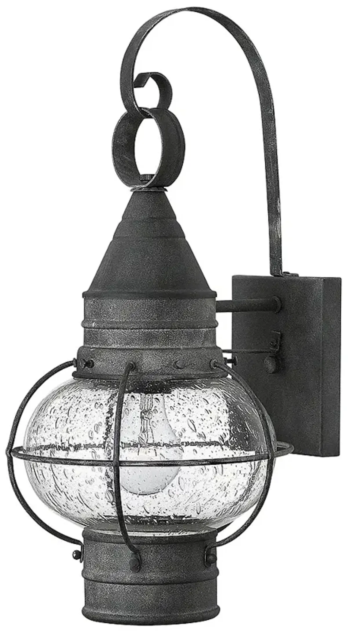 Hinkley Cape Cod 18" High Aged Zinc Outdoor Lantern Wall Light