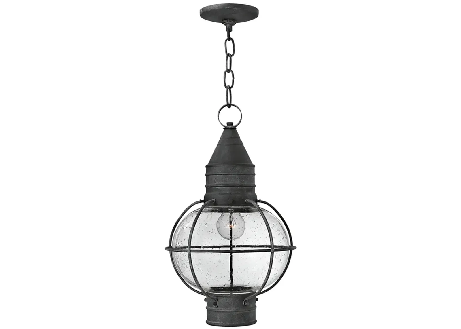 Hinkley Cape Cod 11" Wide Aged Zinc Outdoor Hanging Light