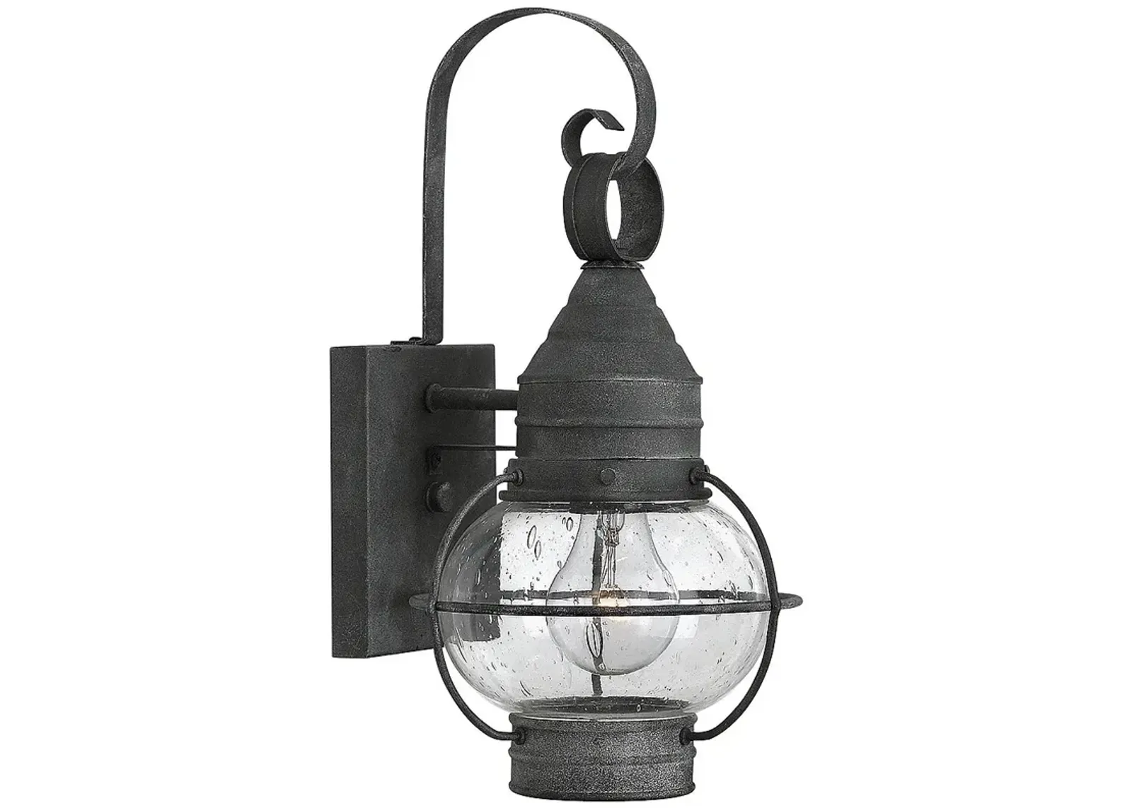 Hinkley Cape Cod 14" High Aged Zinc Outdoor Wall Light