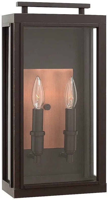 Hinkley Sutcliffe 17" High Oil Rubbed Bronze Outdoor Wall Light