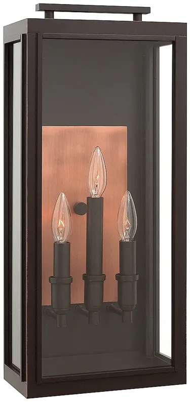 Hinkley Sutcliffe 22" High Oil Rubbed Bronze Outdoor Wall Light