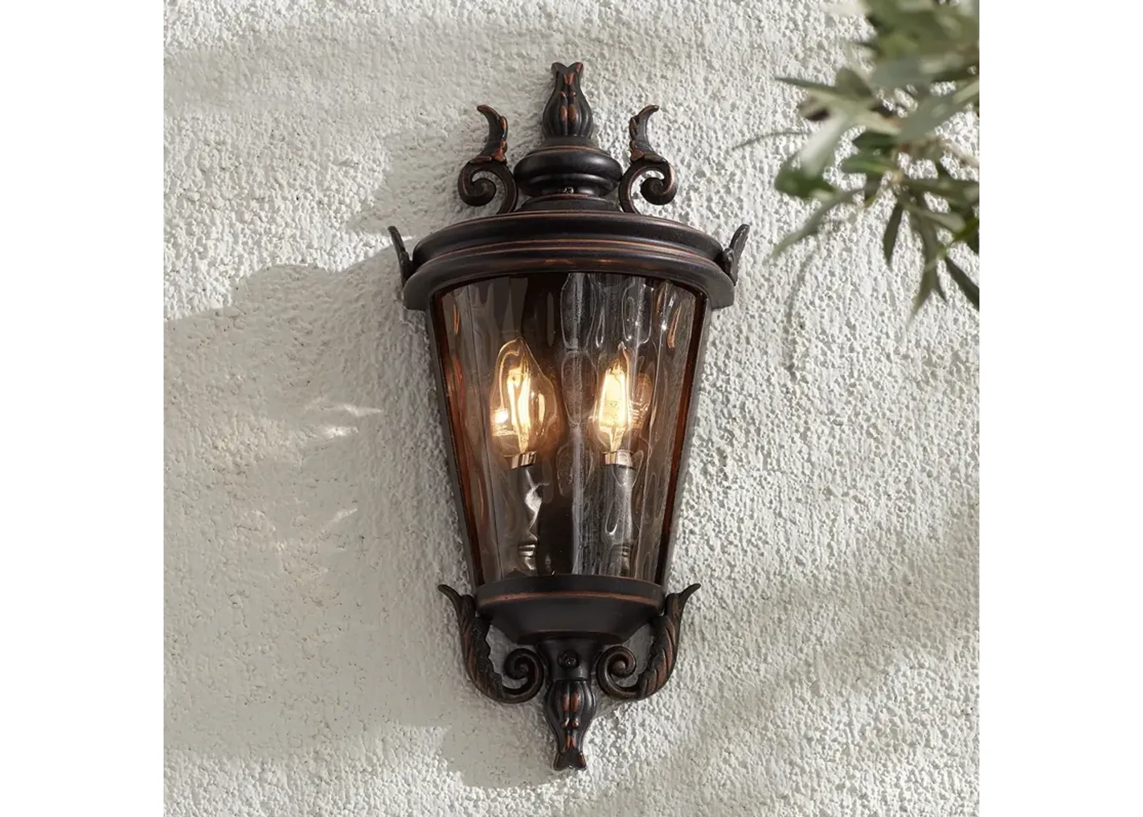 Casa Marseille 17" High Traditional Veranda Bronze Outdoor Wall Light