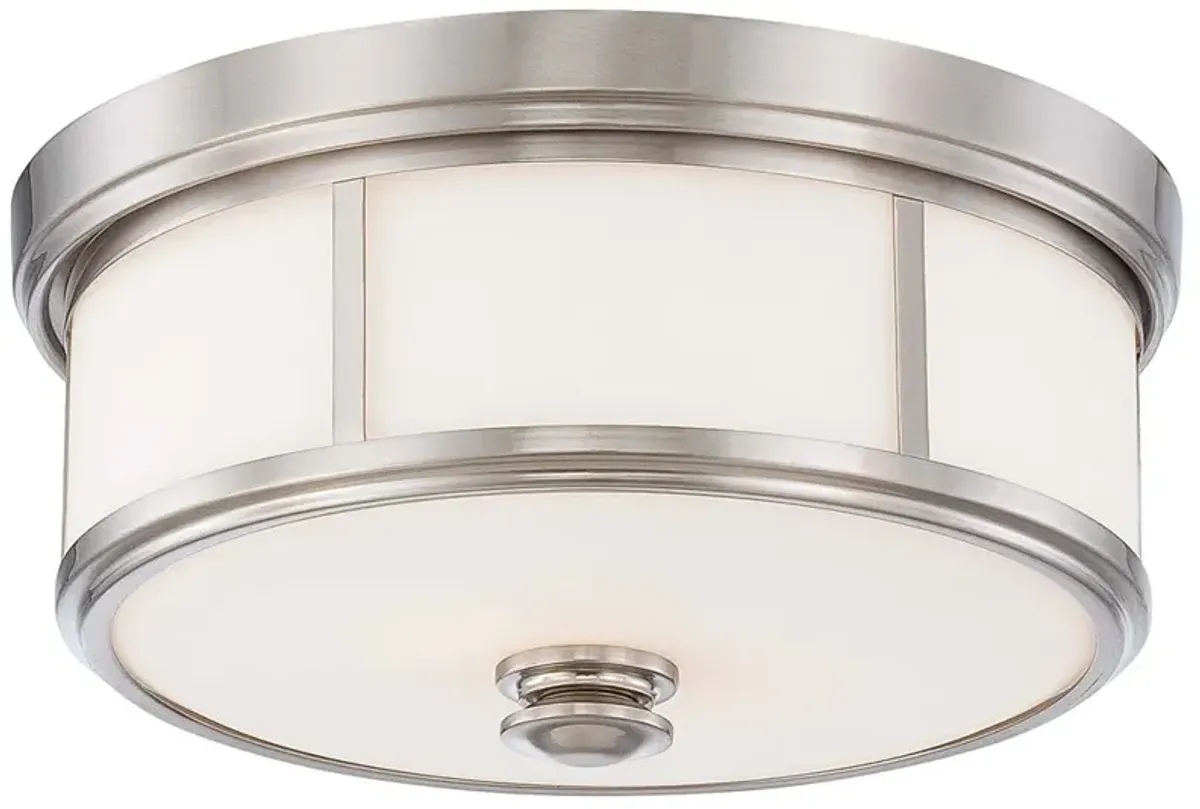 Minka-Lavery Harbour Point 2-Light Brushed Nickel Flush Mount