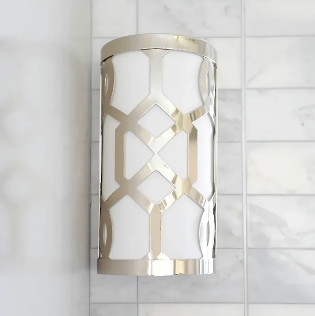 Crystorama Jennings 12" High Polished Nickel Wall Sconce