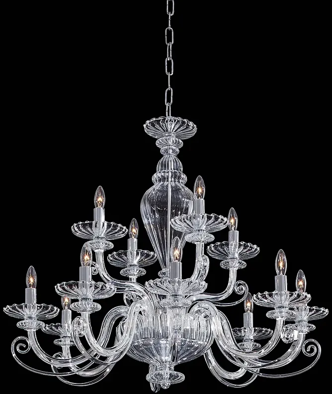 Metropolitan Traditional 29 1/2" Wide Clear Glass Chandelier