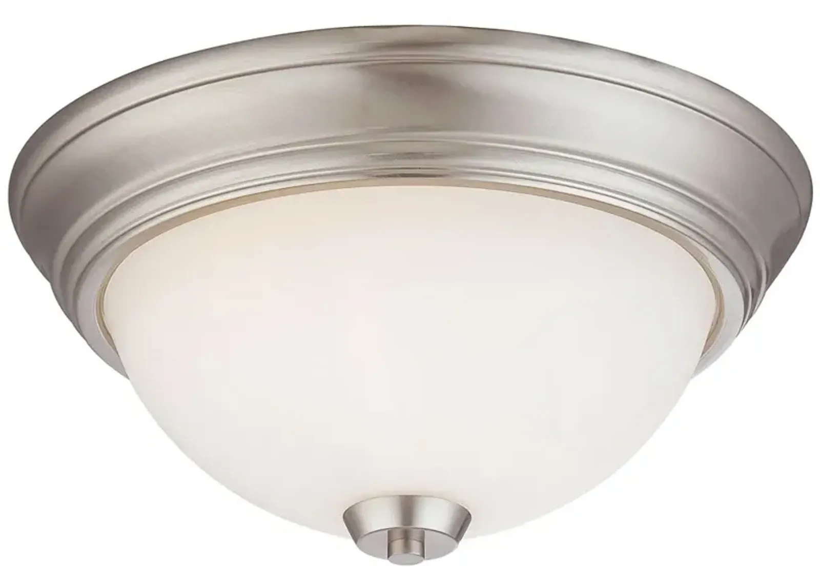 Minka-Lavery Overland Park 2-Light Brushed Nickel Flush Mount