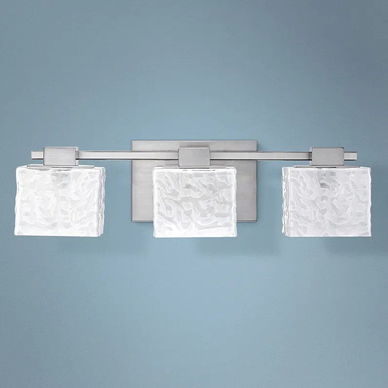 Quoizel Melody 24" Wide Nickel 3-Light Bath Fixture