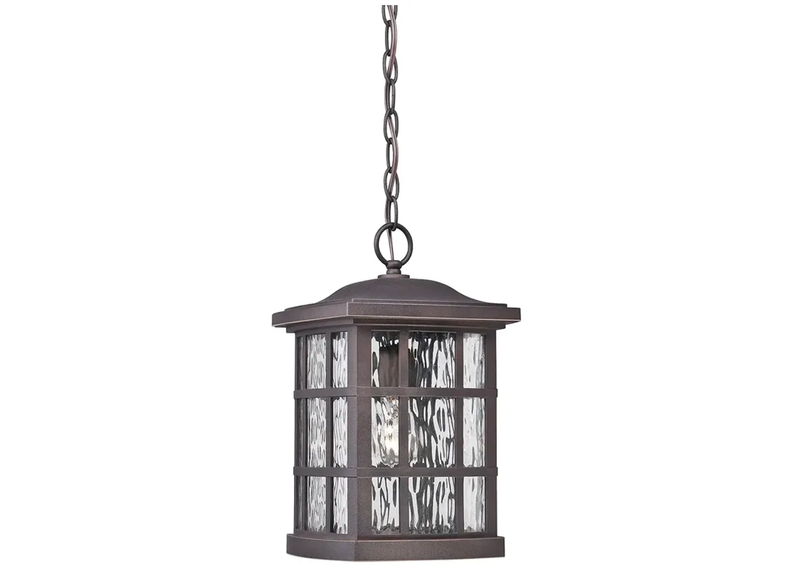 Quoizel Stonington 15" High Bronze Outdoor Hanging Light