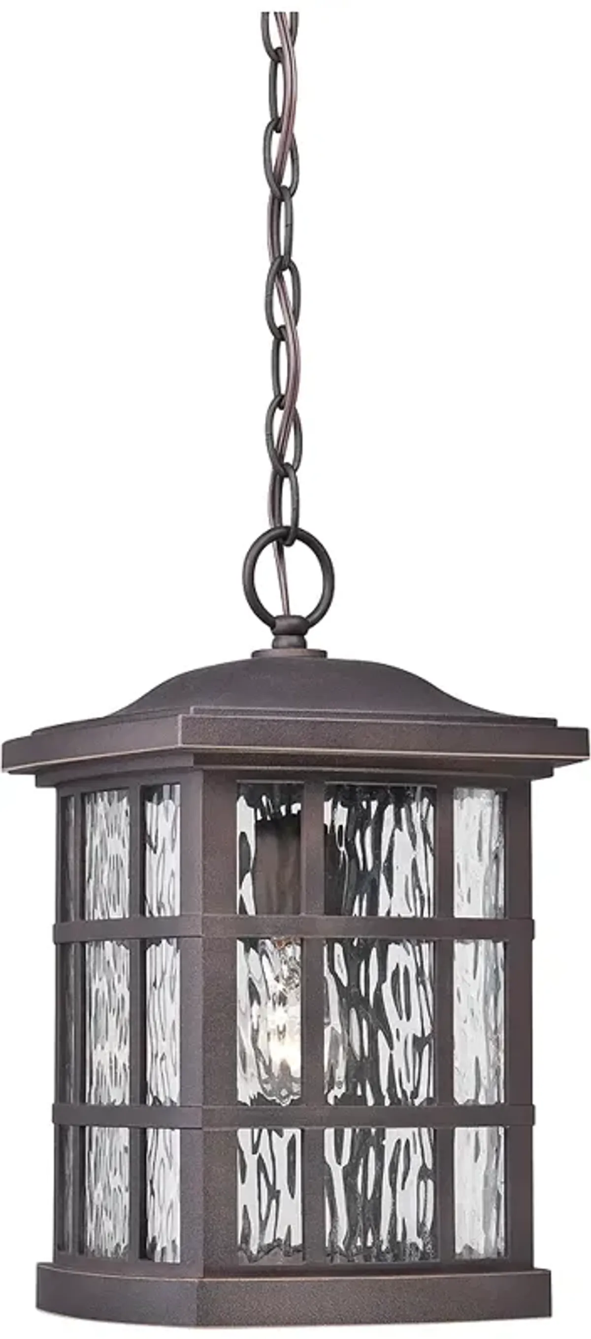 Quoizel Stonington 15" High Bronze Outdoor Hanging Light