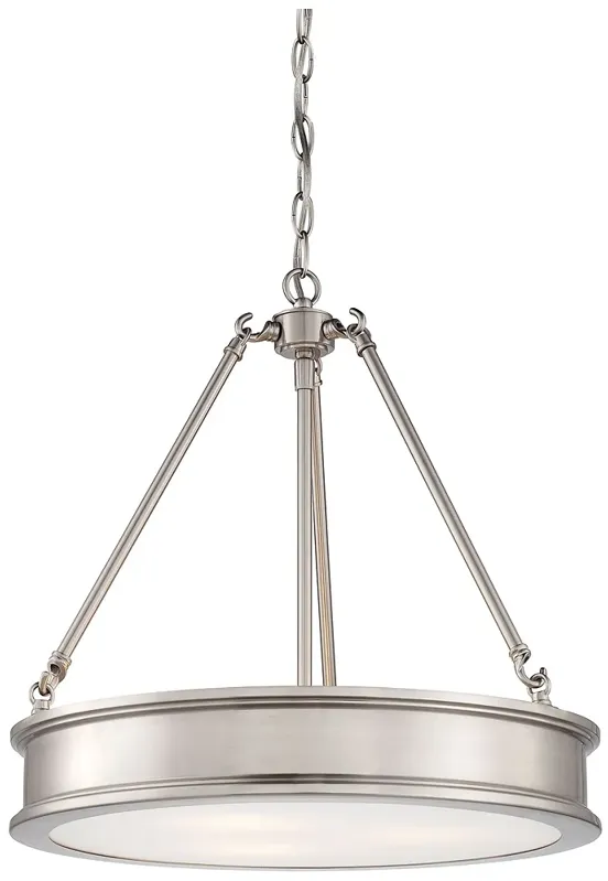 Minka Lavery Harbour Point 19" Wide Brushed Nickel Pendant Light