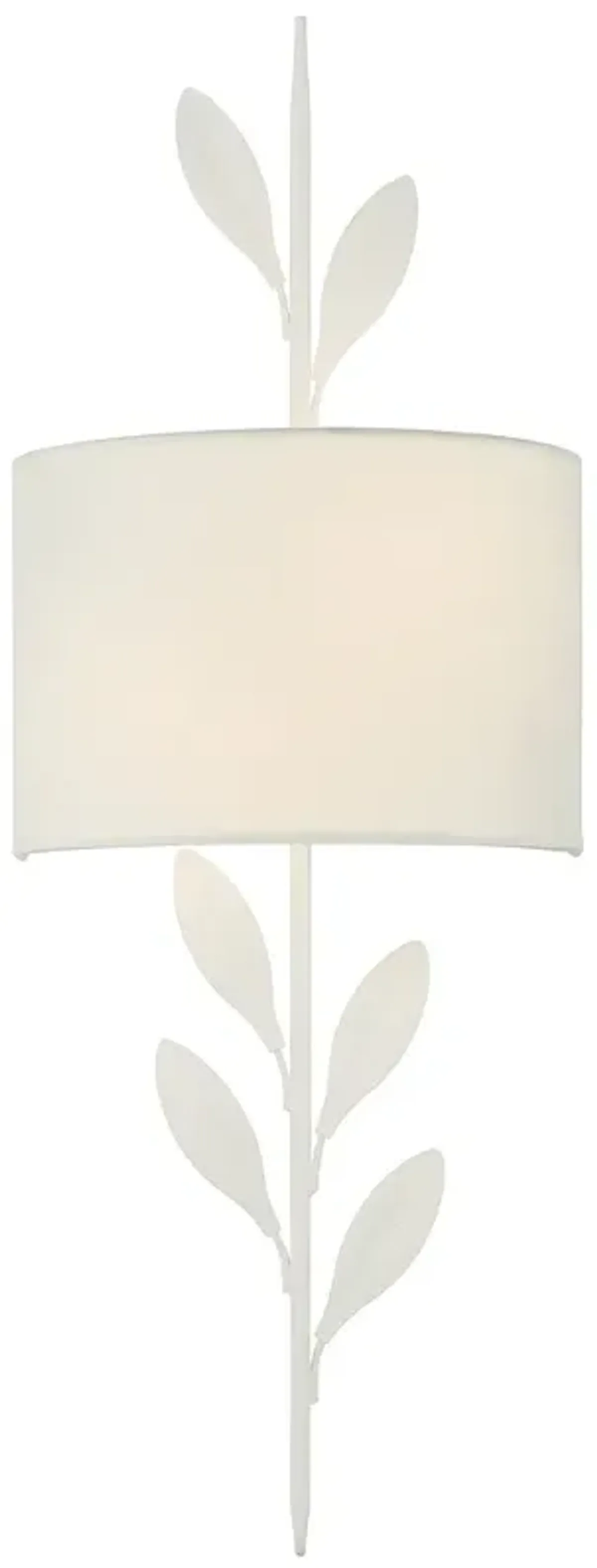 Broche 2 Light Matte White Sconce