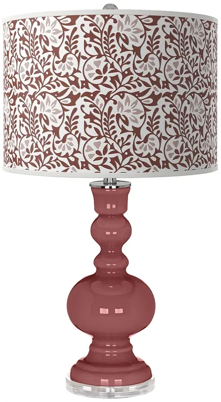 Toile Red Gardenia Apothecary Table Lamp