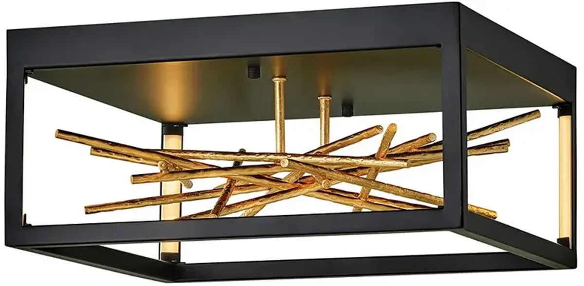 Styx 18" Wide Black Ceiling Light by Hinkley Lighting