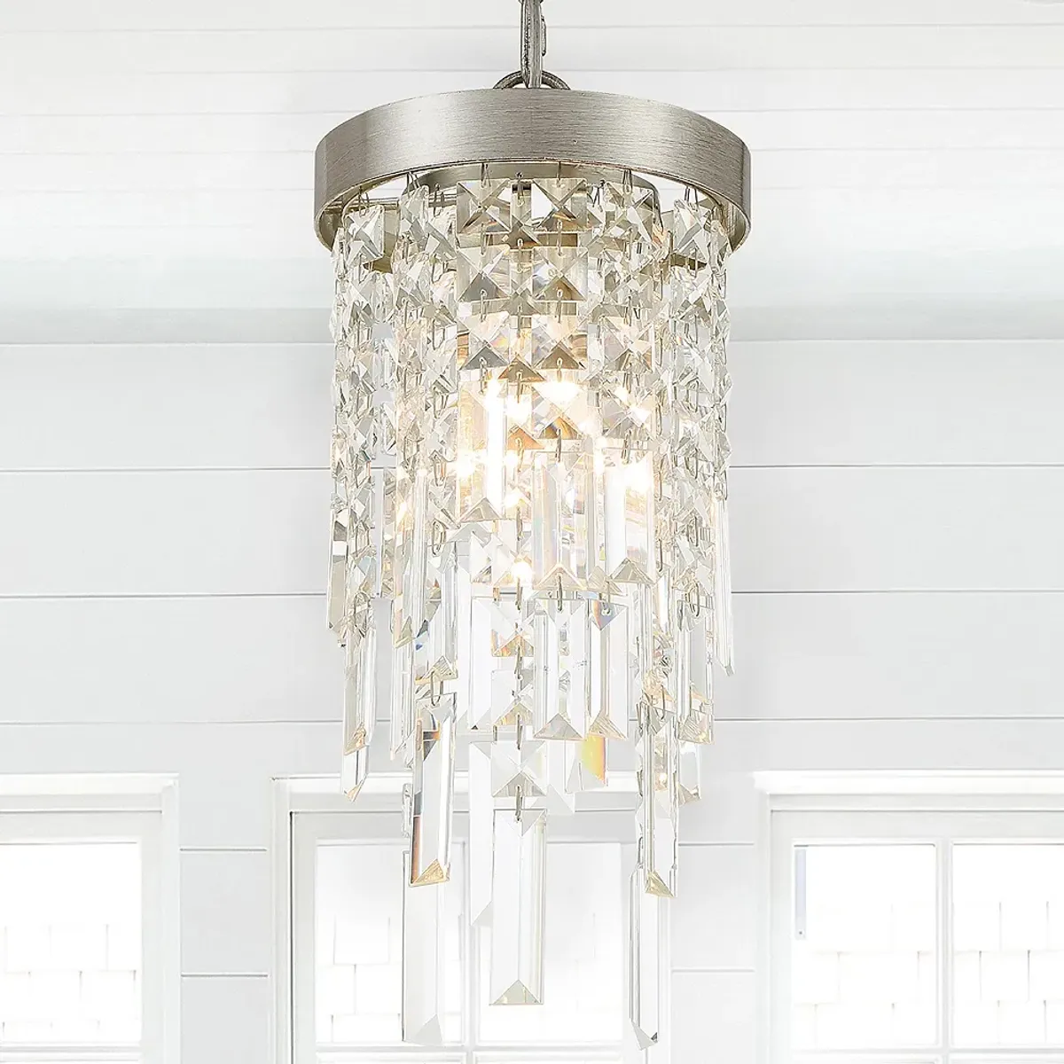 Winfield 1 Light Antique Silver Mini Pendant