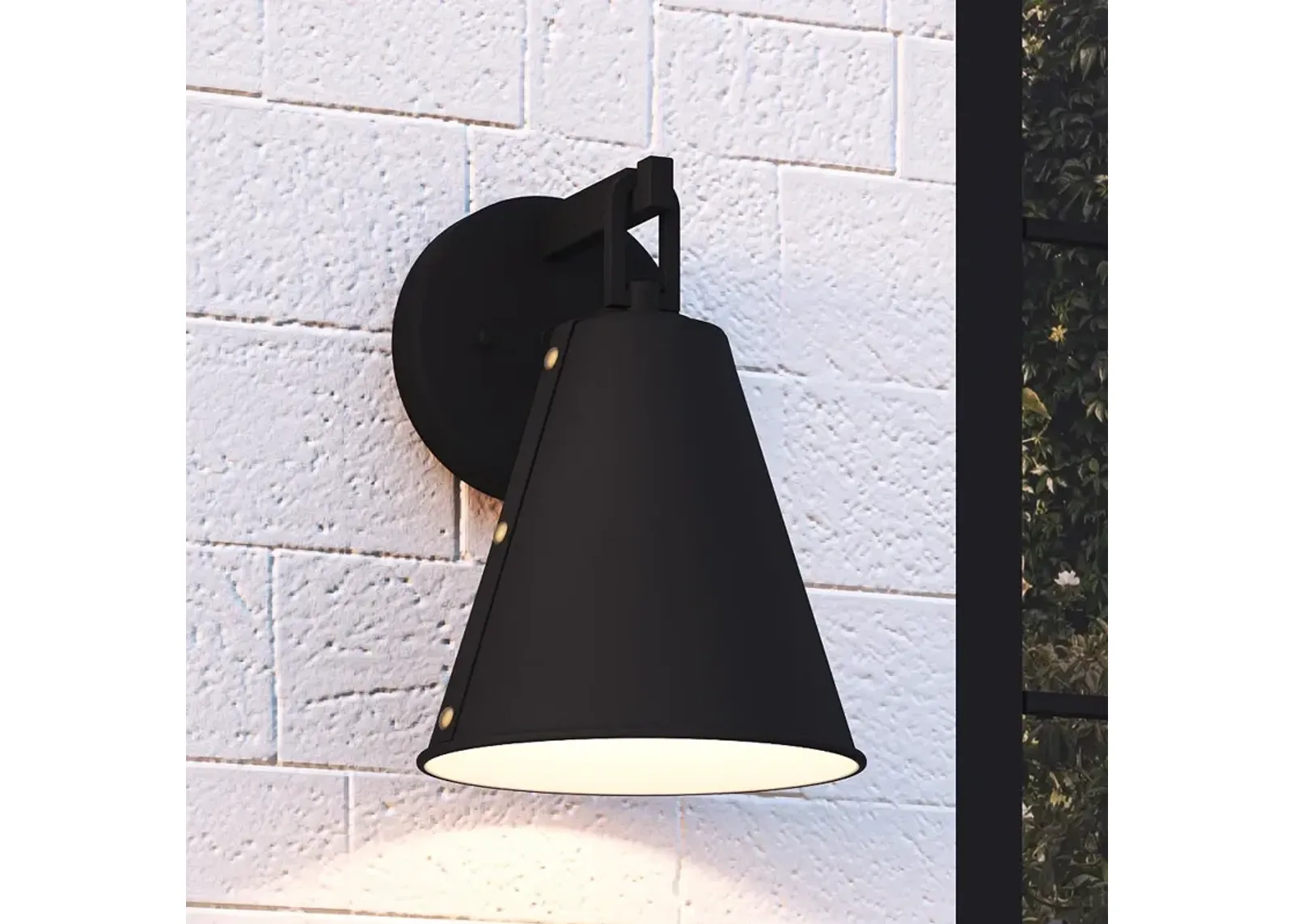 Quoizel Hyde 11 3/4" High Matte Black Outdoor Wall Light