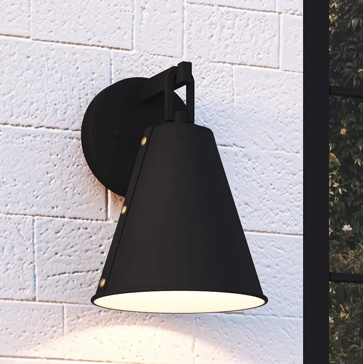 Quoizel Hyde 11 3/4" High Matte Black Outdoor Wall Light