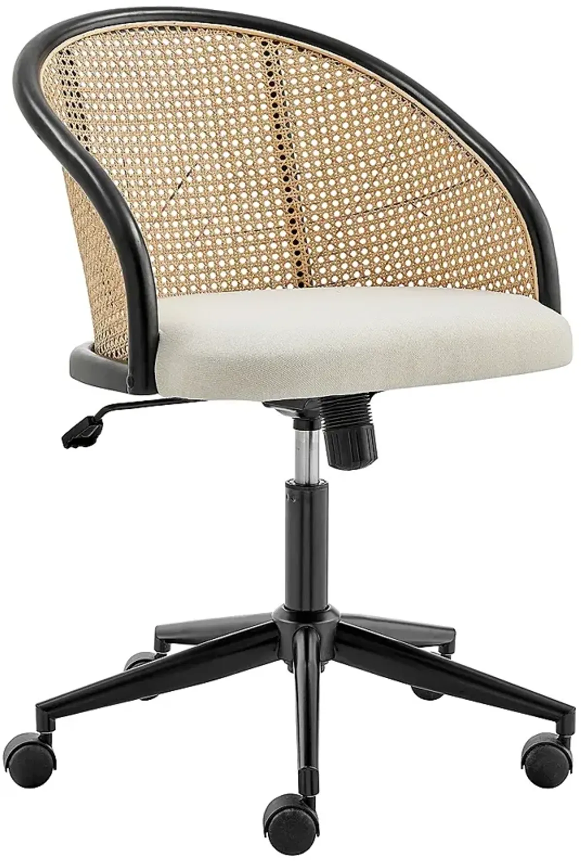 Dagmar Beige Adjustable Swivel Office Chair