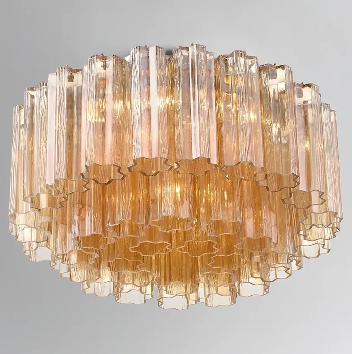 Addis 7 Light Aged Brass Flush Mount