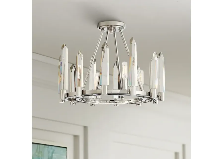 Watson 18 1/4" Wide 4-Light Polished Nickel Ceiling Light