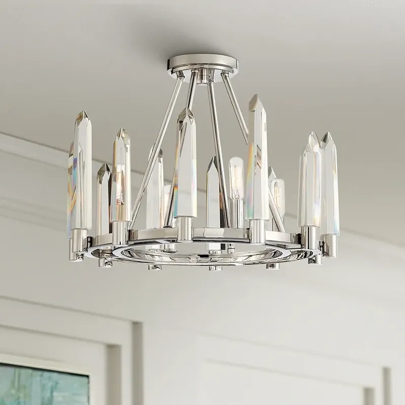 Watson 18 1/4" Wide 4-Light Polished Nickel Ceiling Light