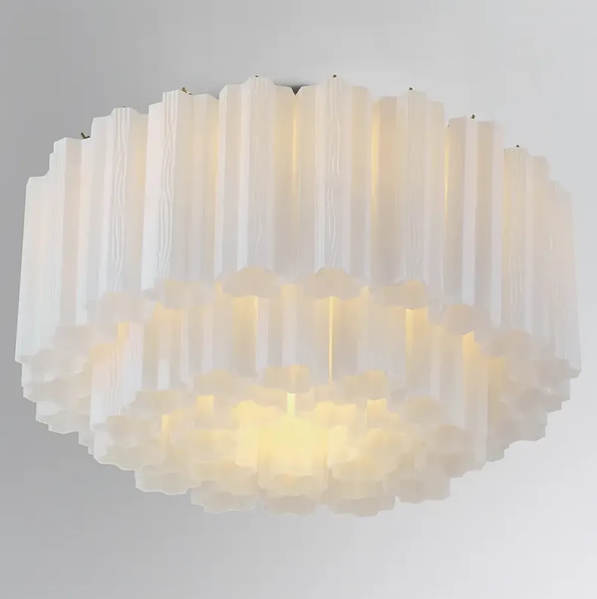 Addis 7 Light Aged Brass Flush Mount