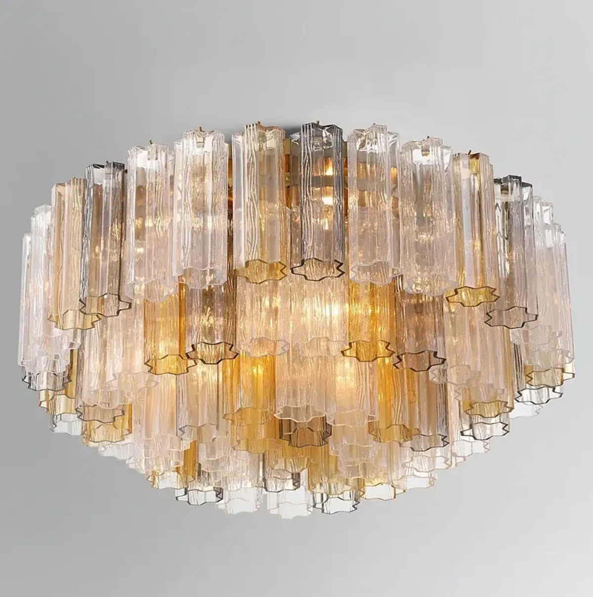 Addis 16 Light Aged Brass Flush Mount